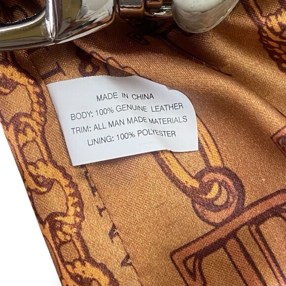 Tignanello Pebbled Metallic Silver Leather Crossbody Shoulder Bag Purse Pockets - Picture 16 of 16